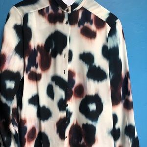 Blouse silk long sleeve